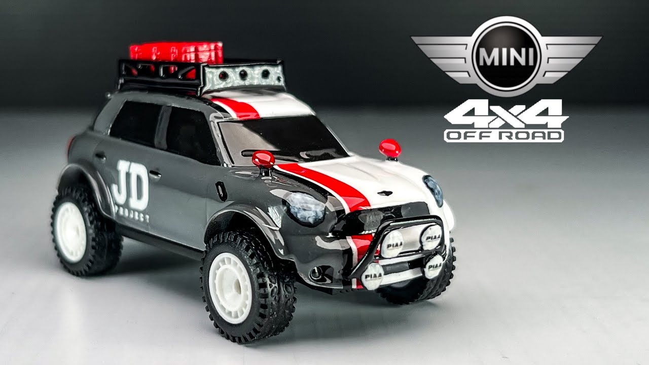 Mini Cooper Country man Lifted Off Road 4x4 Matchbox Custom