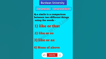 Burdwan University 3rd Semester Compalsary English/Compalsary English/L-2 #shorts #ytshorts