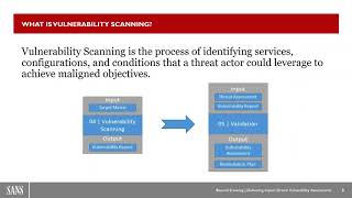 SANS Webcast: Beyond Scanning Delivering Impact Driven Vulnerability Assessments