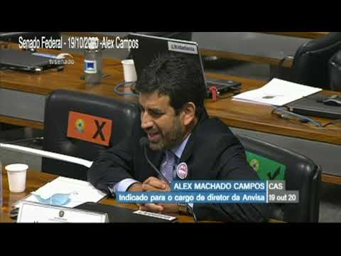 Alex Campos - Sabatina no Senado Federal para o cargo de Diretor da Anvisa - 19/10/2020