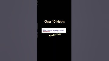 What is the Degree of a Polynomial? | Class 9 & 10 Maths | Algebra Made Easy