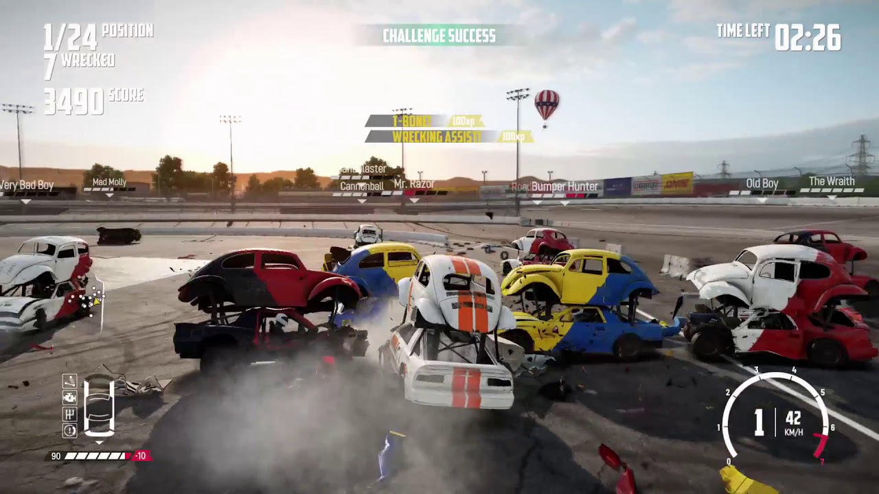 Wreckfest Double Decker Deathmatch Challenge