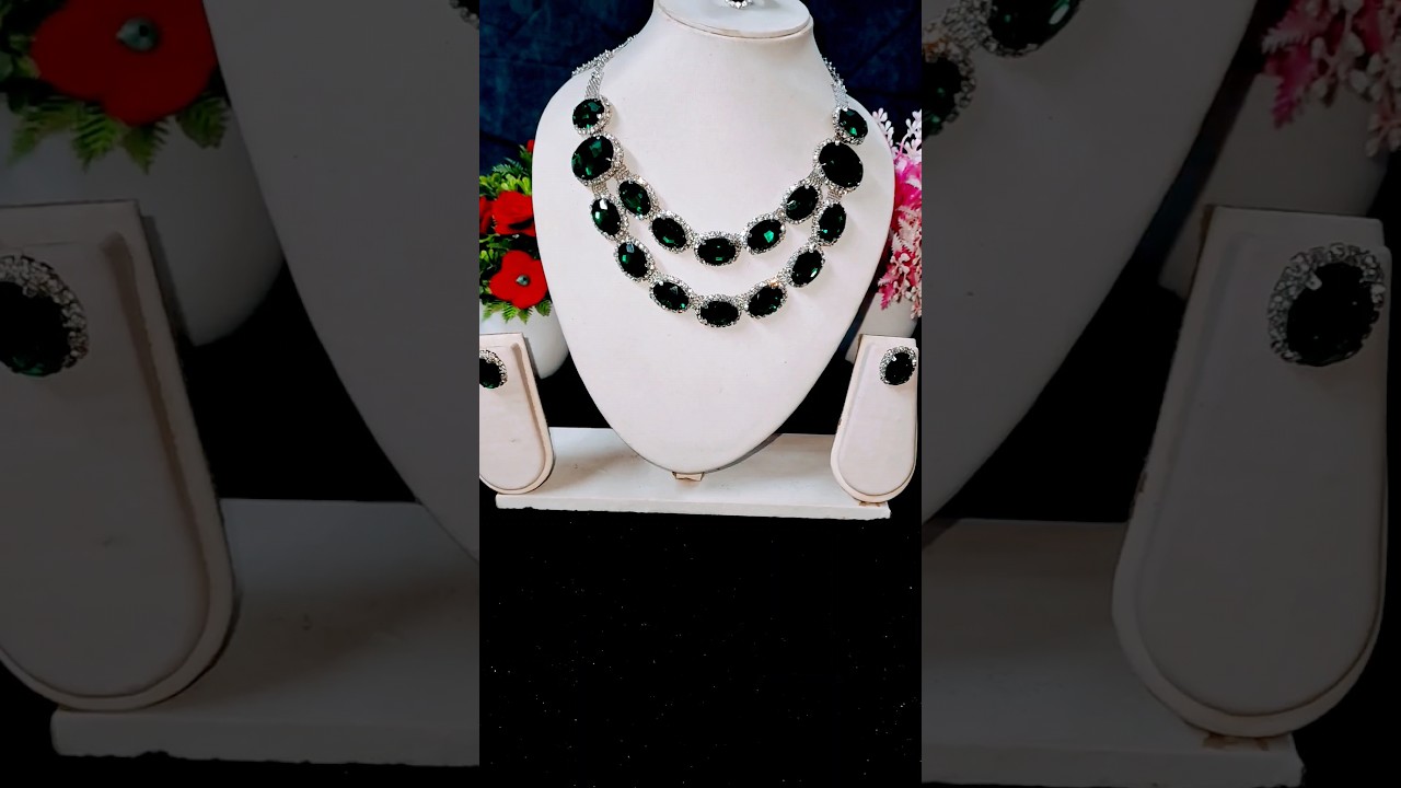crystal necklace set 