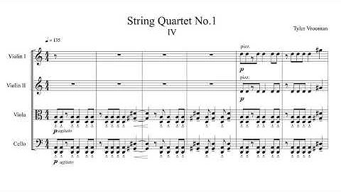 String Quartet No.1,  IV,  Tyler Vrooman