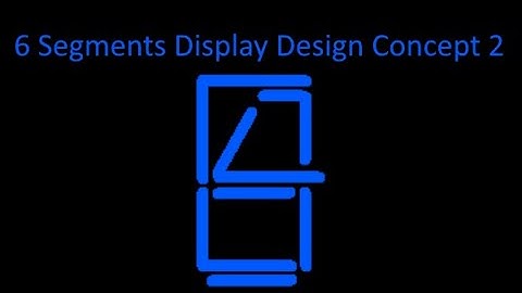 6 Segments Display Design Concept 2
