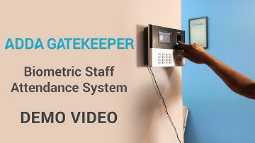 ADDA: Biometric Staff Attendance System Demo