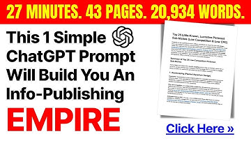 How to Use ChatGPT to Create a Digital Info Product (FAST!)