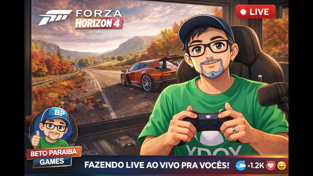 FORZA HORIZON 4 GAMEPLAY AO VIVO RODA RODA
