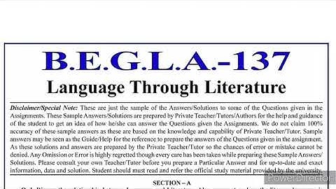 BEGLA 137 Solved Assignment 2022-23 | BEGLA 137 Solved Assignment 2022-23 PDF | BEGLA 137 IGNOU BAG