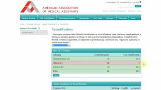 Recertification 2