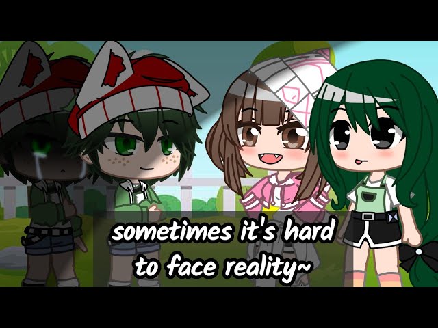 "Sometimes it's hard to face reality~" | sad Deku