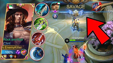 SAVAGE!!! NONSTOP KILLING TOP GLOBAL CLINT ENEMYKILLER | Mobile Legends