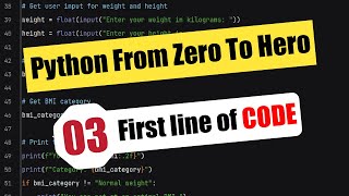 Your First Line of Code: Python From Zero to Hero - Episode 3