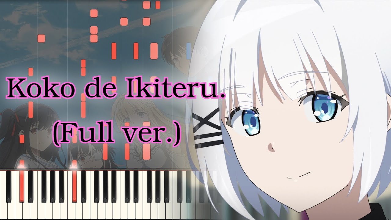 [Tantei wa Mou, Shindeiru. OP] Koko de Ikiteru. (Full ver.) Piano Arrangement
