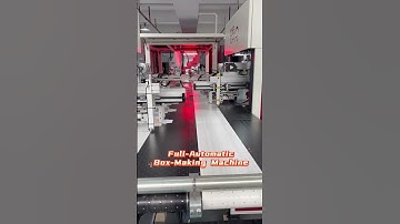 Full-Automatic Box-Making Machine, Full Servo Control for Higher Efficiency and Stability