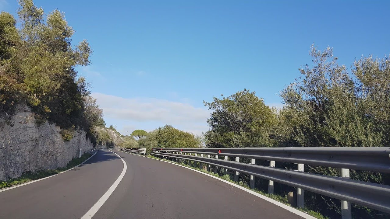 Driving in Sardinia / Sardegna . From S.S. n. 131 to SASSARI by S.S.127 Scala di Giocca
