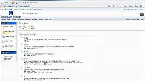 D2L Grades: Making Grade Items