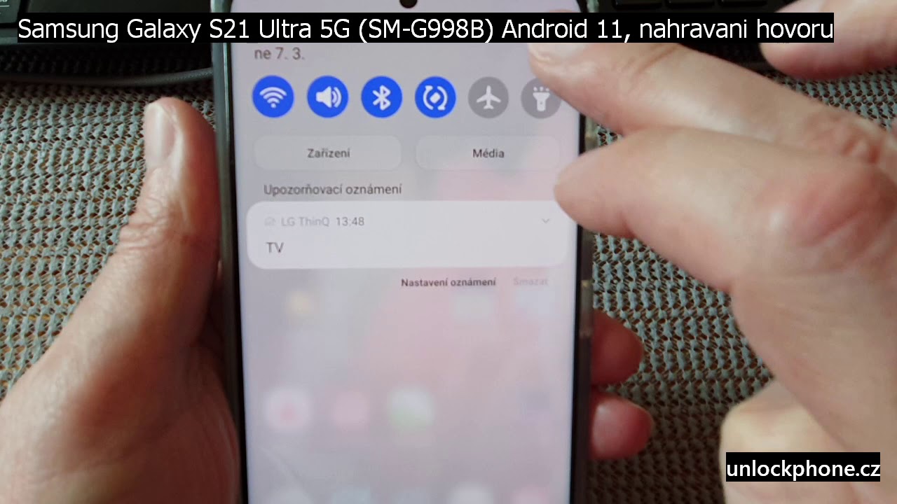 Samsung Galaxy S21 Ultra 5G (SMG998B) nahravani hovoru (Samsung call