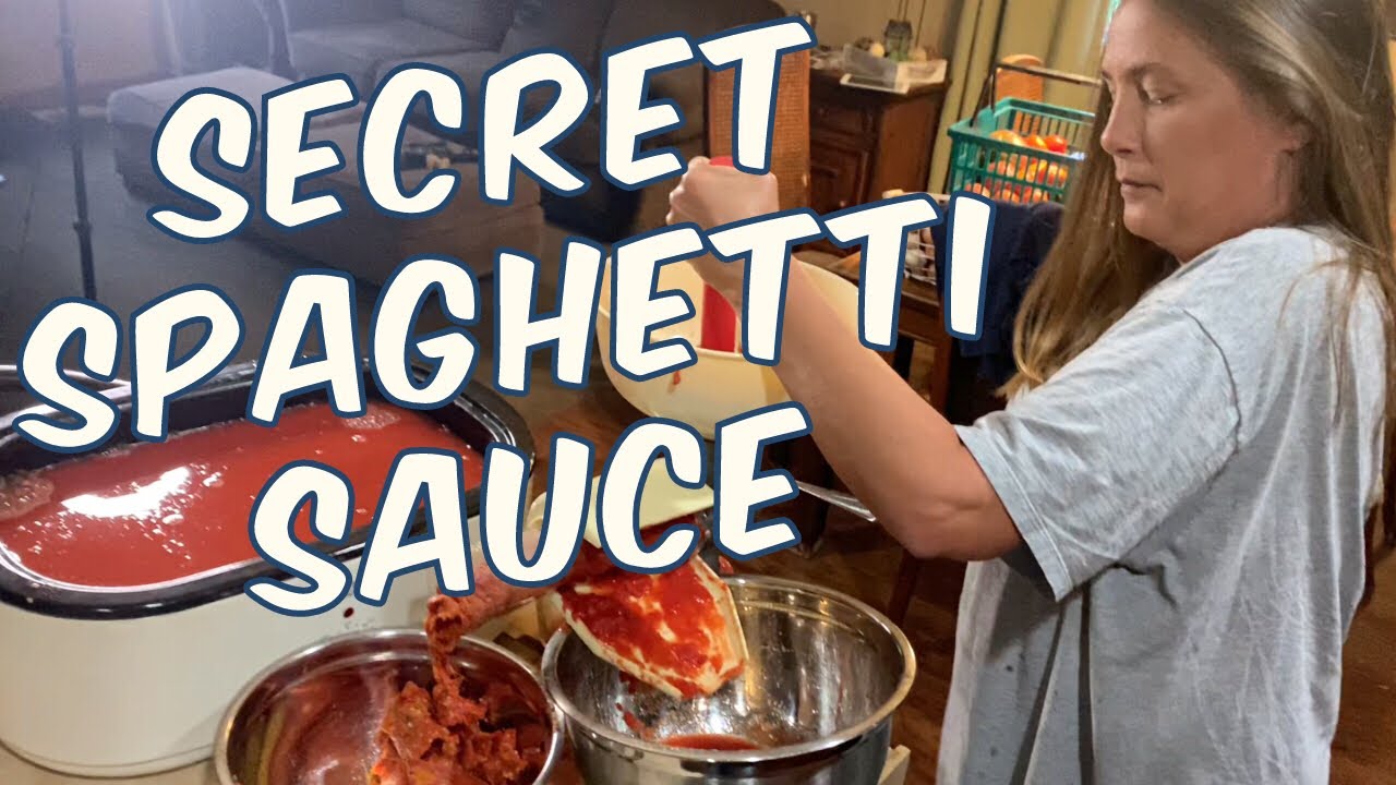 How to Make Garden Fresh SPAGHETTI SAUCE Perfect for Canning ...