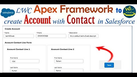 How to create account related contacts automatically uses database.insert  bulk records in LWC