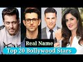 Did You Know The Real Names Of These 20 Bollywood Stars?//Real Names of Top 20 Bollywood Stars