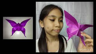 ORIGAMI BUTTERFLY - ARTS 8 Performance Task
