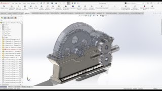 SolidWorks: GearBox with GearPump