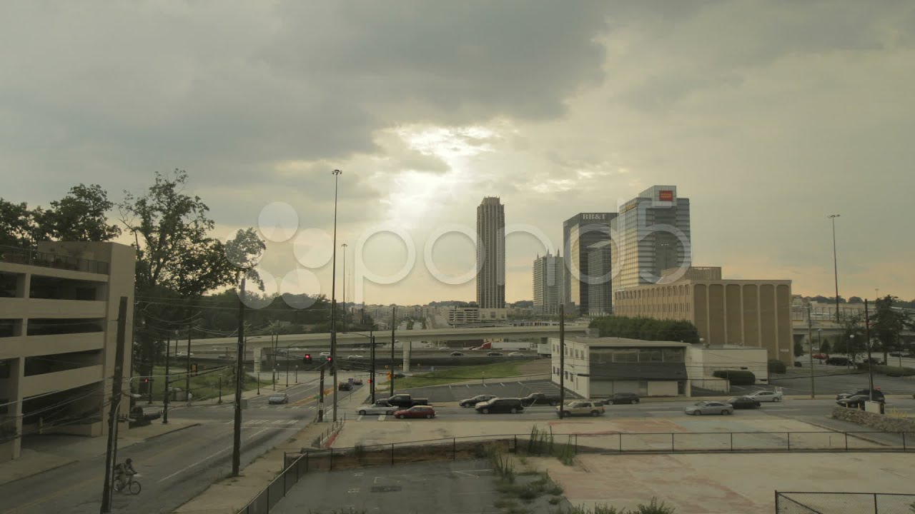 Atlanta Buildings Freeway. Stock Footage