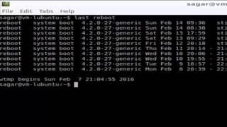 How to view reboot history in Linux Shell terminal