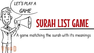 ISLAMIC GAME - MATCHING THE SURAH LIST WITH ITS MEANINGS screenshot 4