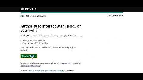Live HMRC MTD VAT Submission (TopNotepad)