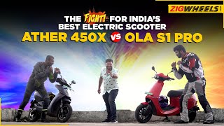India’s Best Electric Scooter Is… | Ola S1 Pro vs Ather 450X Comparison Test | Zigwheels
