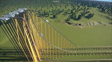 Planet Coaster Brachistrochone Curve Test - Simple Video