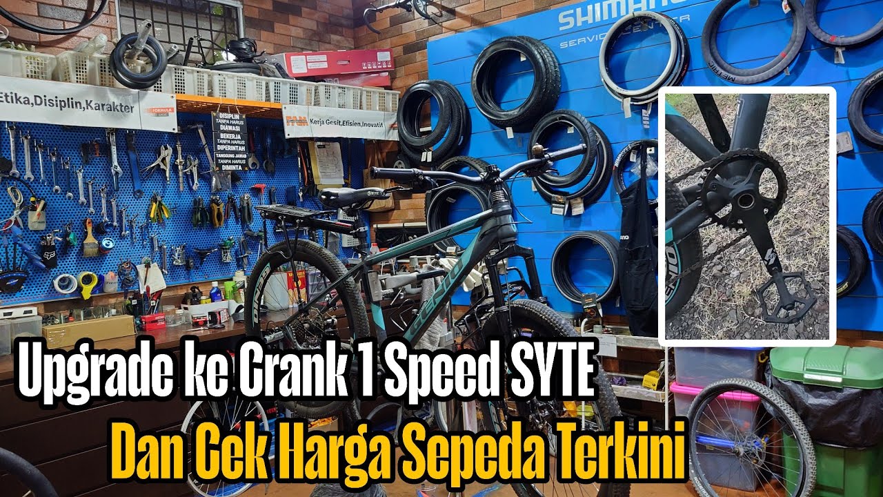 Upgrade Crank 1 Speed, sekalian Cek Harga Sepeda MTB Terkini