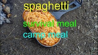 survival meal | Spaghetti Recipe Cooking