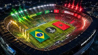 Brazil vs Morocco | World Cup Group Match | Ultra Realistic Mod | PES 2021 Gameplay screenshot 3