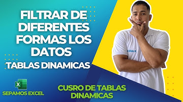 Filtrar de Diferentes Formas los Datos en las tablas dinamicas avanzadas en Excel Cap 44 #excel