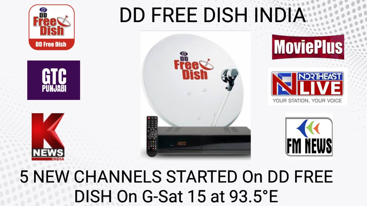 GTC PUNJABI STARTED ON DD FREE DISH - NORTH EAST LIVE, FM NEWS, K NEWS INDIA On G SAT 15 at 93.5°E
