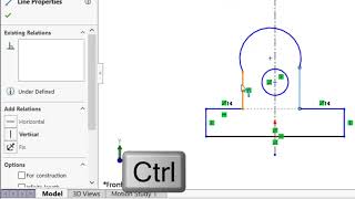 Ch12 Problem 5 (5) SolidWorks Sketch: Geometric Constraints