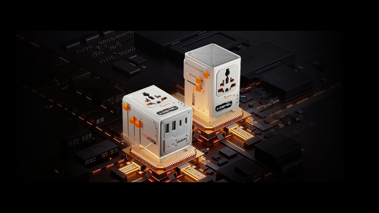 ARSMEL VisaGo 100W Travel Adapter with Built-in Voltage Indicator