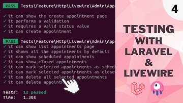 Writing Test for List Appointments Page | Testing With Livewire Part: 4