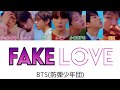 【日本語字幕/かなるび/歌詞】FAKE LOVE-BTS(防弾少年団)(+掛け声)