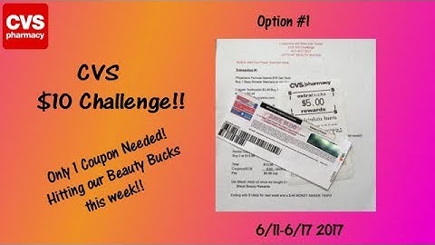 CVS $10 Challenge Option #1  6/11-6/17 2017