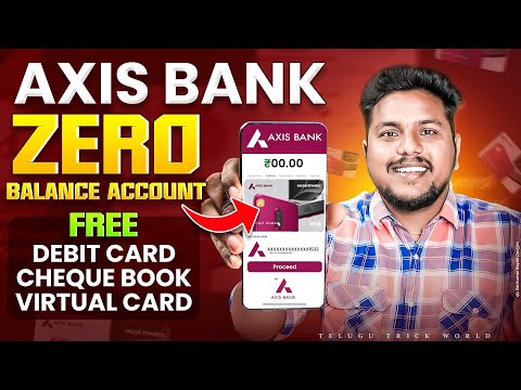 Axis Bank Zero Balance Account 2024 | Axis Bank Zero Balance Account Opening Online Telugu