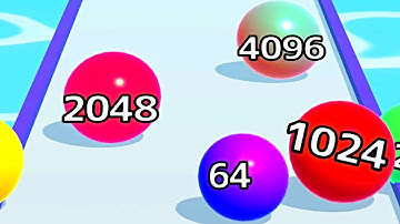 Ball Run Infinity Number Up To (128M, 256M, 512M, 1024M) ! All Levels Gameplay Part 155 android, ios