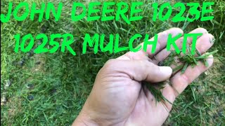 John Deere 1023E 1025R Mulchkit-Testbericht!!!