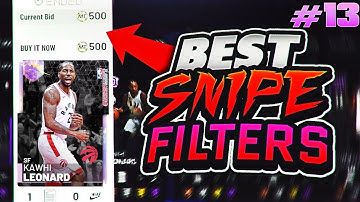 BEST WAY TO MAKE TONS OF MT IN A SMALL AMOUNT OF TIME!! 2 AMAZING SNIPE FILTERS TO USE IN NBA 2K19!