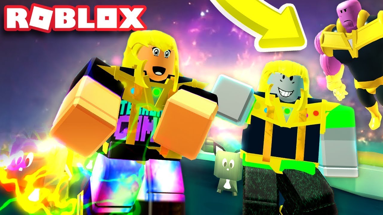 We Defeated The Thanos Boss And Got 6 Infinity Stones In Roblox Superhero Simulator - youtube roblox superhero simulator