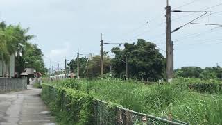 E237+EMU3000樹林迴送通過花蓮佳民村平交道