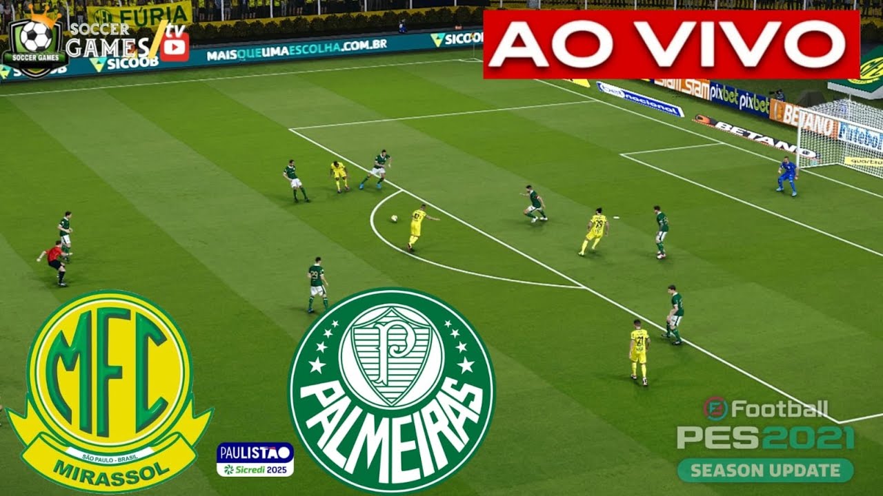 MIRASSOL x PALMEIRAS AO VIVO COM IMAGENS ASSISTA AGORA! AO VIVO NO ...